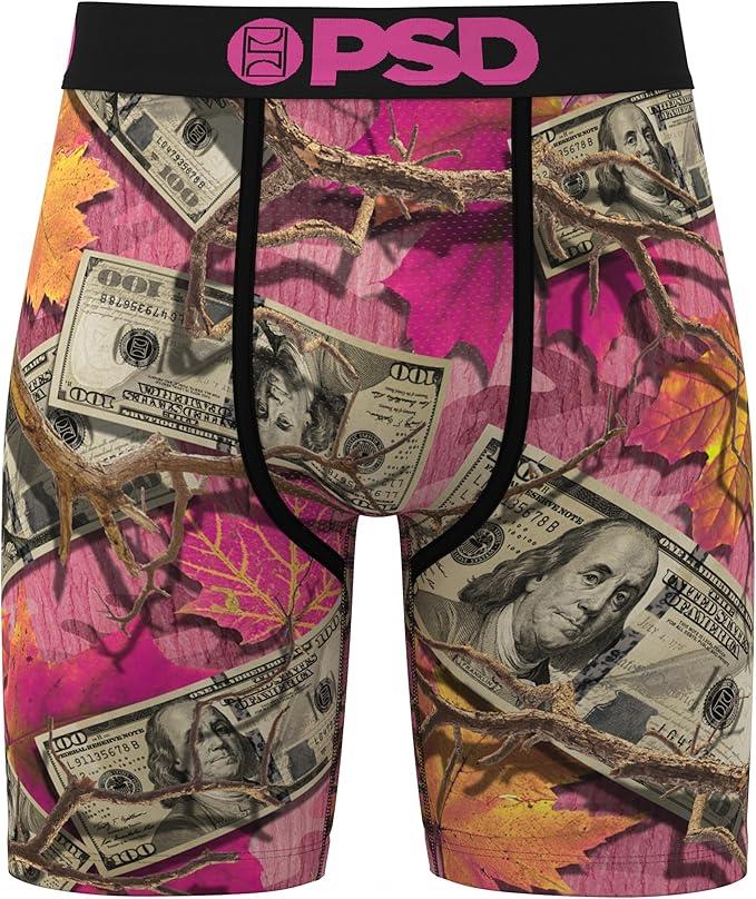 PSD Men's Wildwood Camo Boxer Briefs - Breathable and Supportive Underwear