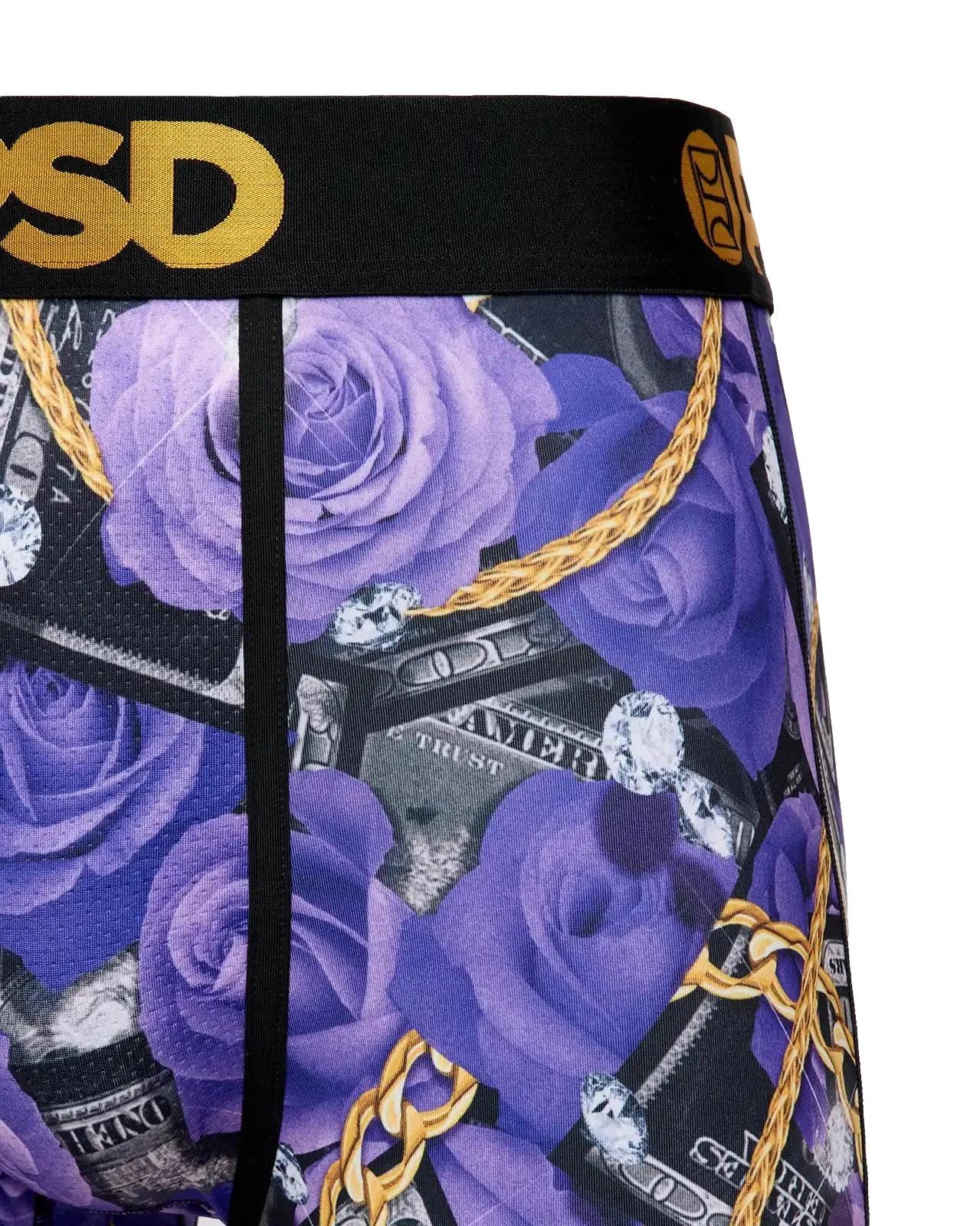 PSD Men's Rich Roses Boxer Briefs Multi Color