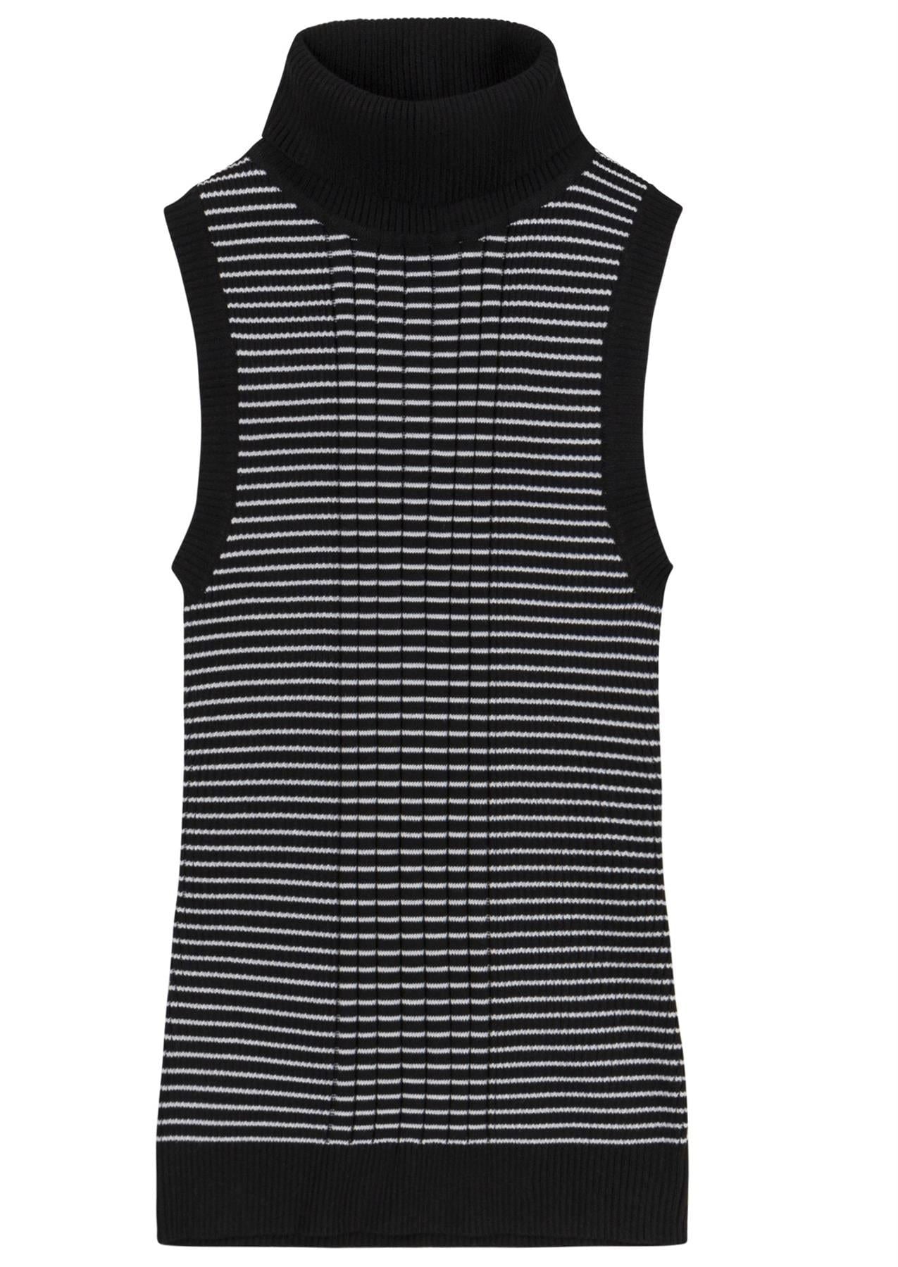 Socal Look Ribbed Women’s Sleeveless Turtleneck Top Y2K Cute