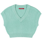 Socal Look Women's Sleeveless V-Neck Crop Top in Stretchable Viscose
