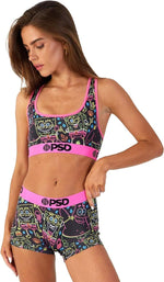 PSD Women's Neon Bffs Sports Bra Multicolor