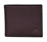 Timberland Men's Genuine Leather Bifold Passcase Wallet with Flip ID Pocket