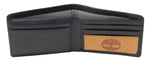 Timberland Men's Genuine Leather Bifold Passcase Wallet with Flip ID Pocket