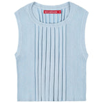 Socal Look Women’s Ribbed Knit Sleeveless Crop Tank Top