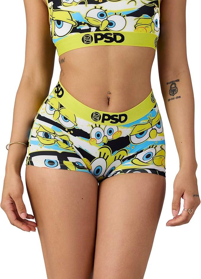 PSD Women Boy Shorts - SB Hidden Eyes Full Coverage Stretch Underwear