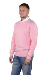 Socal Look Men's Sweater Crew Neck Long Sleeve Acrylic Pullover
