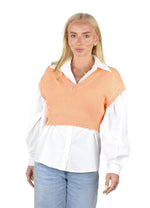 Socal Look Women's Sleeveless V-Neck Crop Top in Stretchable Viscose