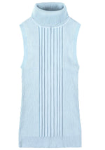 Socal Look Ribbed Women’s Sleeveless Turtleneck Top Y2K Cute