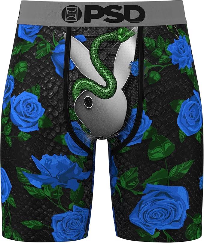 PSD Men's Playboy Snake Boxer Briefs - Breathable and Supportive Underwear