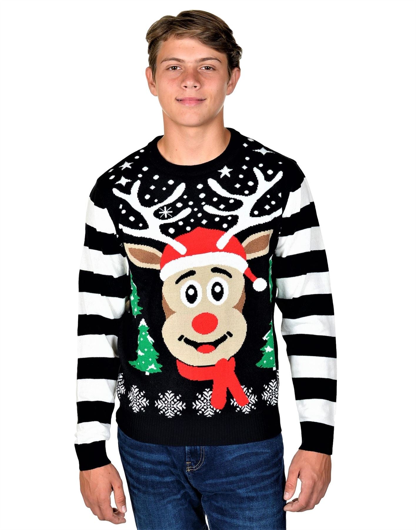 Kesis Women's Ugly Christmas Sweater, Long Sleeve Crew Neck Acrylic Holiday Pullover