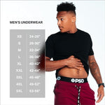 PSD Men's Playboy Chromed Drip Boxer Briefs Multi Color