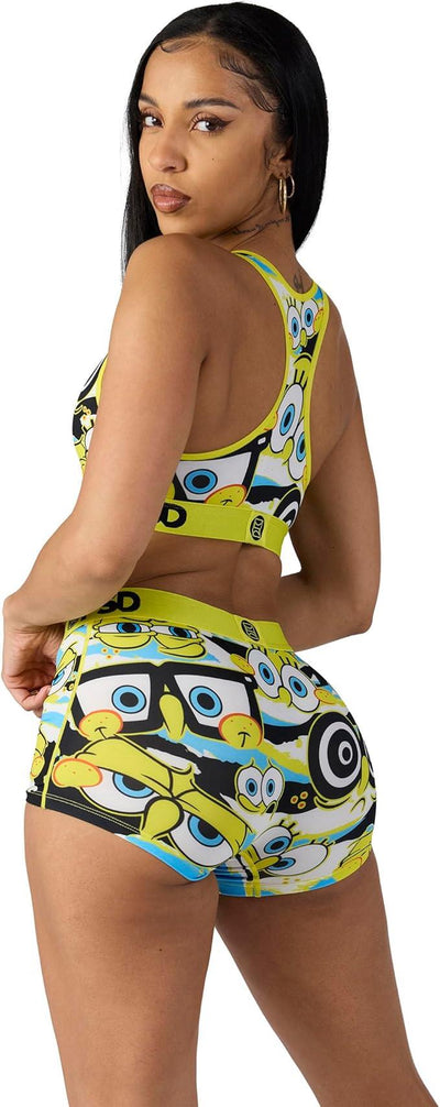 PSD Women Boy Shorts - SB Hidden Eyes Full Coverage Stretch Underwear