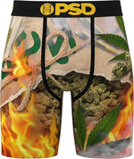 PSD Men's Burn Em Up Boxer Briefs - Breathable and Supportive Underwear