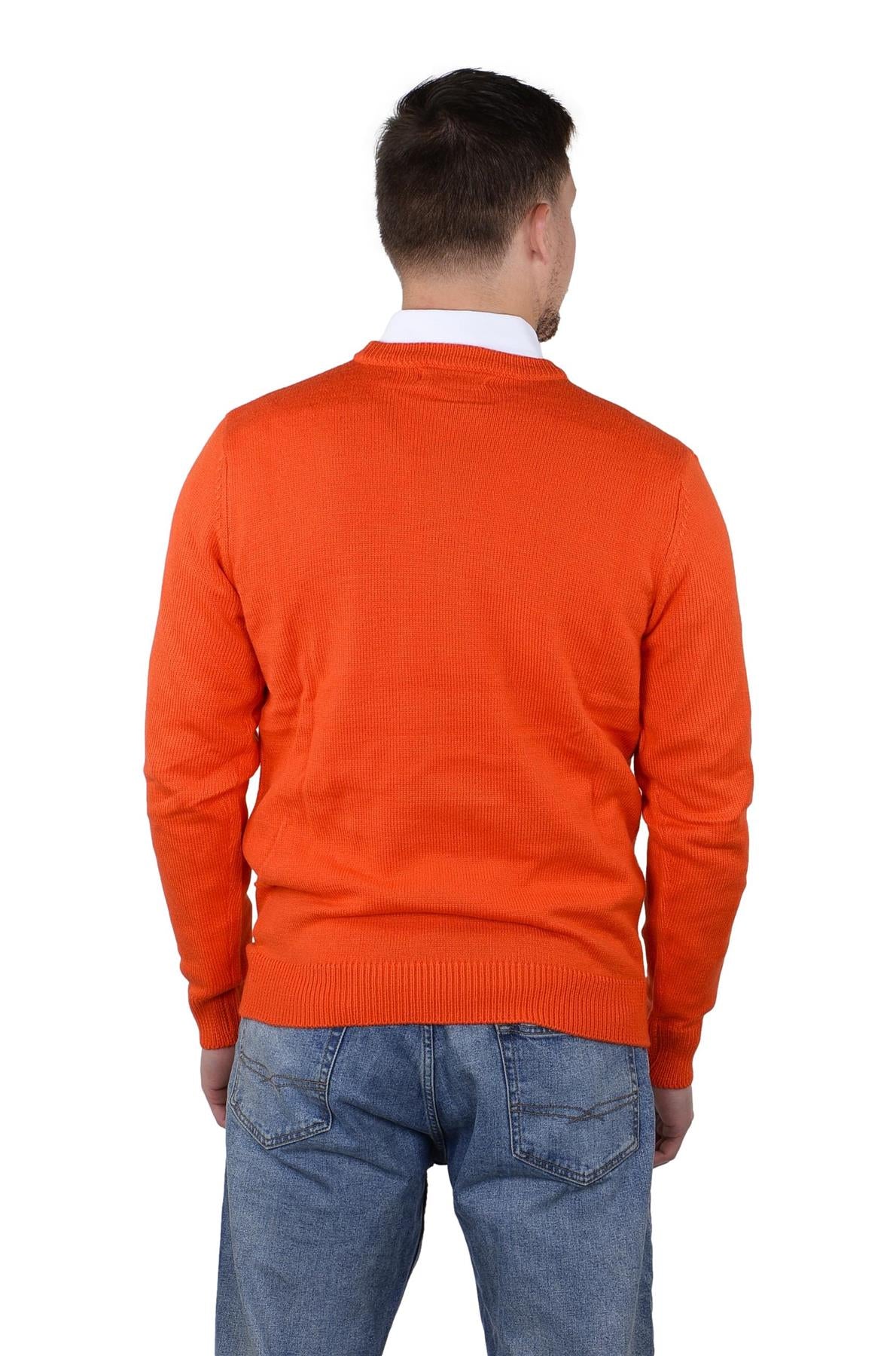 Socal Look Men's Sweater Crew Neck Long Sleeve Acrylic Pullover