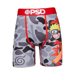 PSD Underwear Men's Naruto Uzumaki Camo Boxer Brief Black