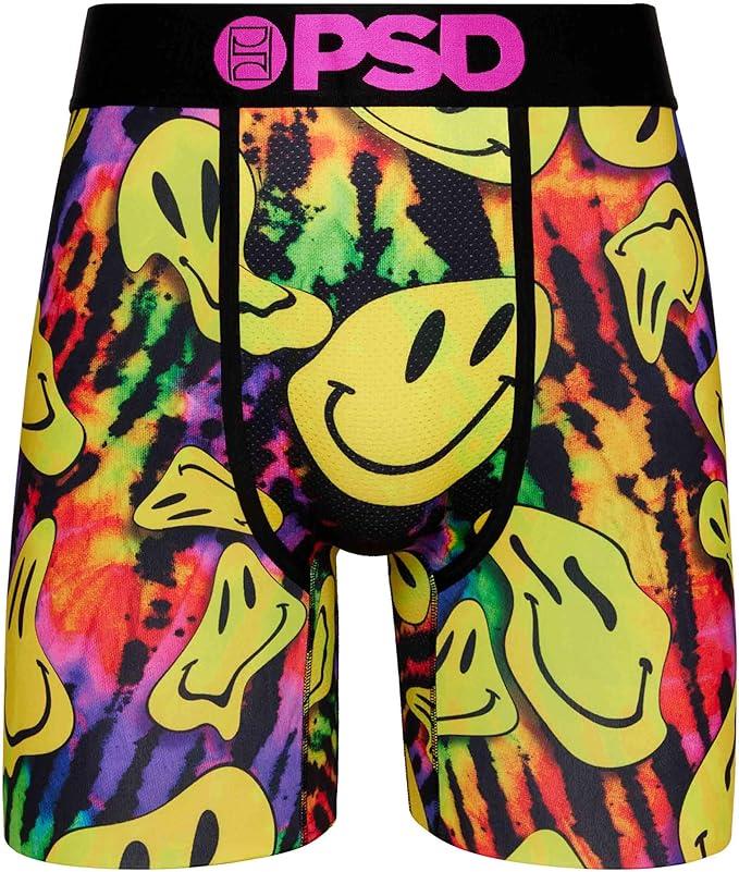 PSD Men's Happy Trip Boxer Briefs Multi Color