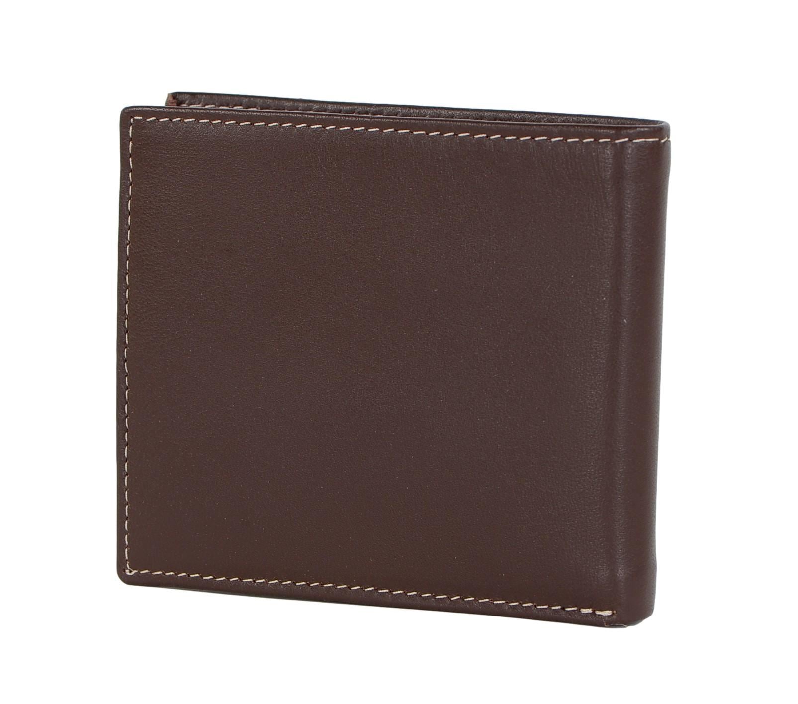 Timberland Men's Genuine Leather Bifold Passcase Wallet with Flip ID Pocket