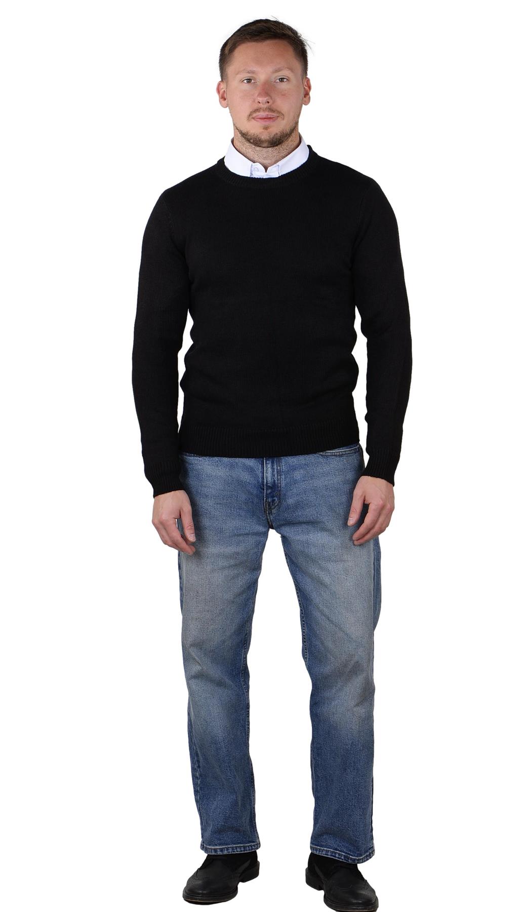 Socal Look Men's Sweater Crew Neck Long Sleeve Acrylic Pullover