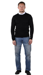Socal Look Men's Sweater Crew Neck Long Sleeve Acrylic Pullover
