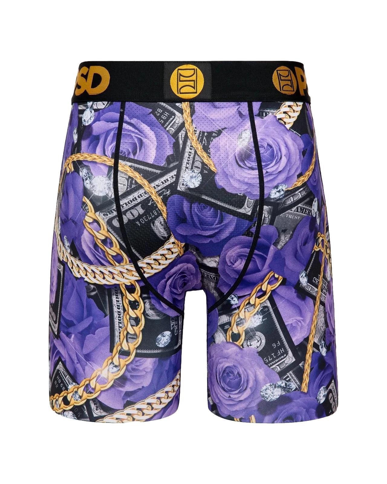 PSD Men's Rich Roses Boxer Briefs Multi Color