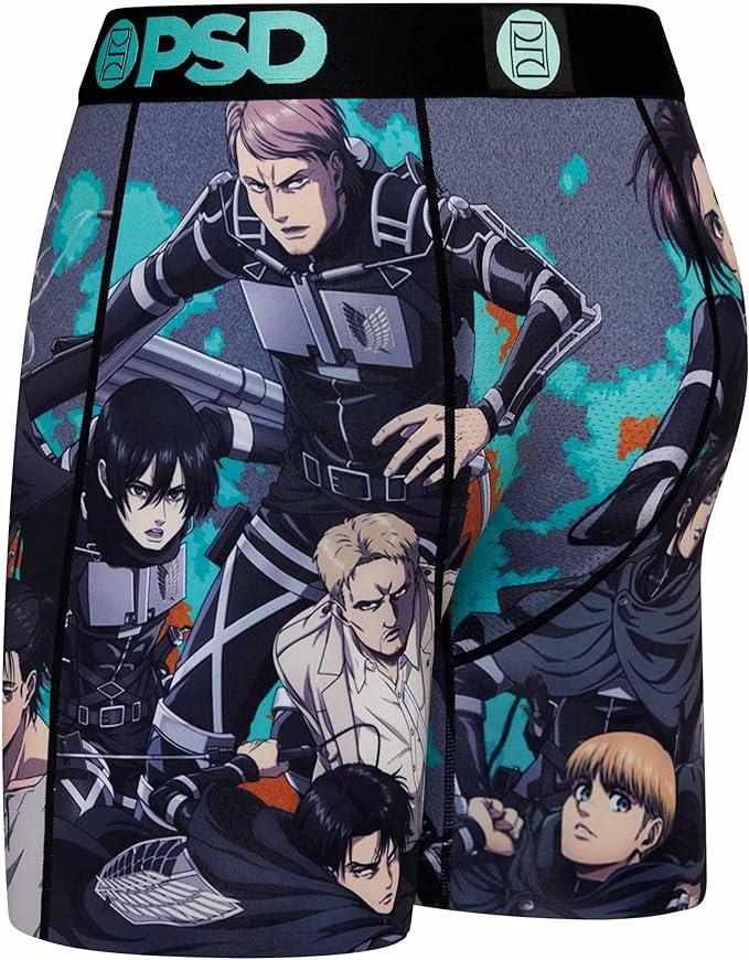PSD Men's Attack On Titan Old Friends Boxer Briefs