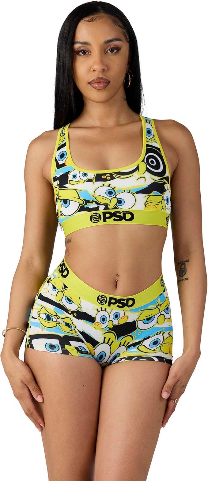 PSD Women Boy Shorts - SB Hidden Eyes Full Coverage Stretch Underwear