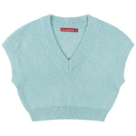 Socal Look Women's Sleeveless V-Neck Crop Top in Stretchable Viscose
