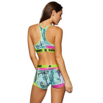 PSD Underwear Womens Neon Bill Sports Bra Multi