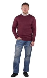 Socal Look Men's Sweater Crew Neck Long Sleeve Acrylic Pullover