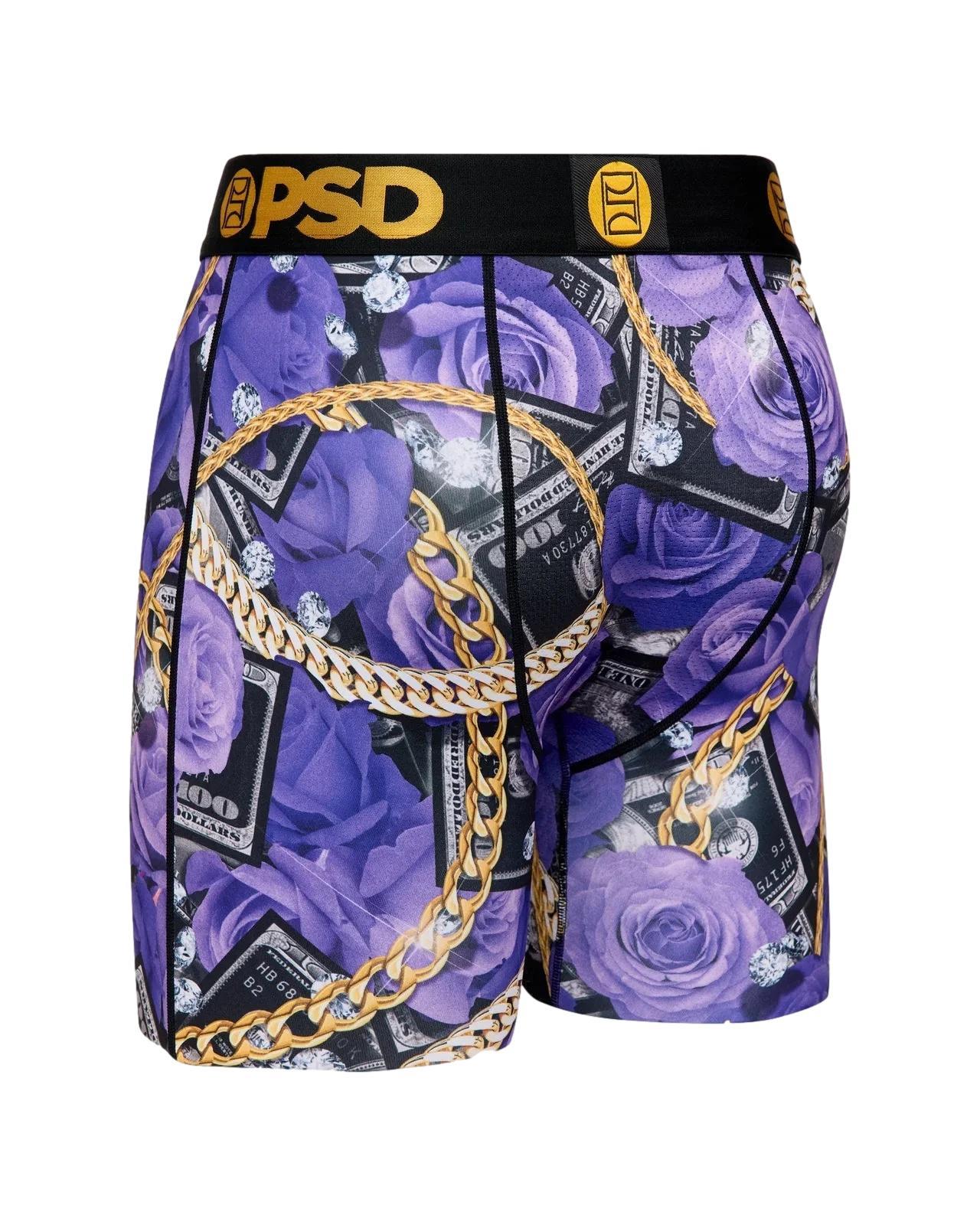 PSD Men's Rich Roses Boxer Briefs Multi Color