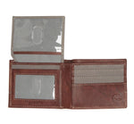 Timberland Men's Genuine Leather Bifold Passcase Wallet with Flip ID Pocket