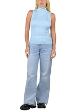 Socal Look Ribbed Women’s Sleeveless Turtleneck Top Y2K Cute