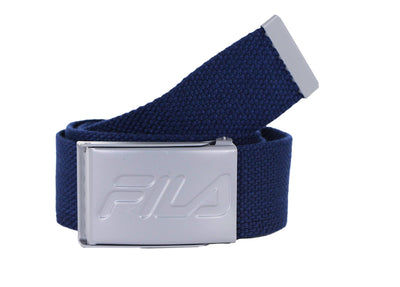 FILA Men's 2-in-1 Military Web Belt One Size Adjustable 1.37" Wide Logo Buckle