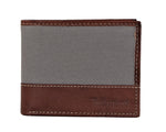 Timberland Men's Genuine Leather Bifold Passcase Wallet with Flip ID Pocket