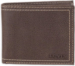 Levi's Men's RFID Bifold Leather Wallet Slim Classic Billfold