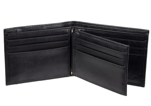 Dockers Men's RFID-Blocking Extra Capacity Slimfold Wallet Black