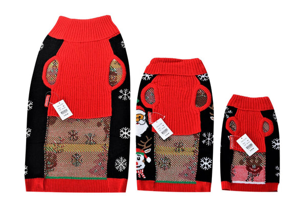 Socallook Christmas Sweater for Dog Holiday Xmas Dog Sweaters Pet Clothes for Dog and Cat