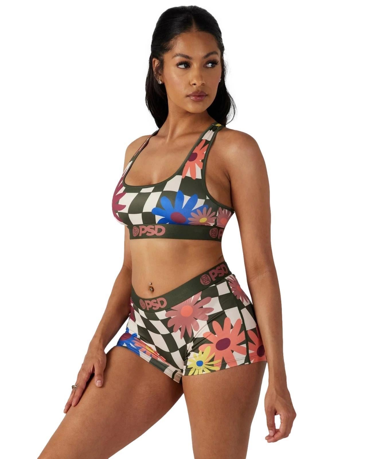 PSD Women's Girly Pop Sports Bra Multicolor