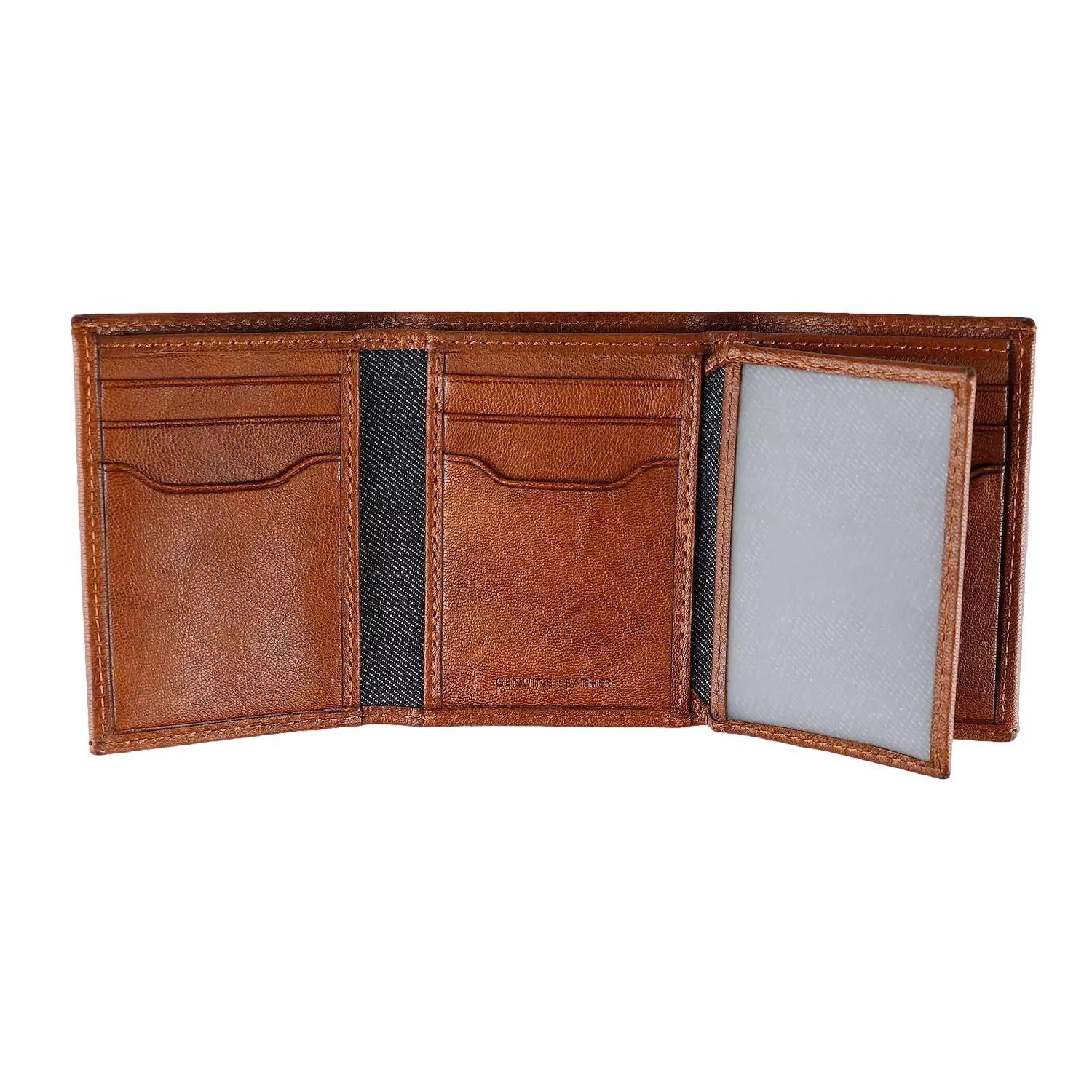 Levi's Men's RFID Trifold Leather Wallet -Slim Classic Billfold