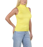 Socal Look Ribbed Women’s Sleeveless Turtleneck Top Y2K Cute