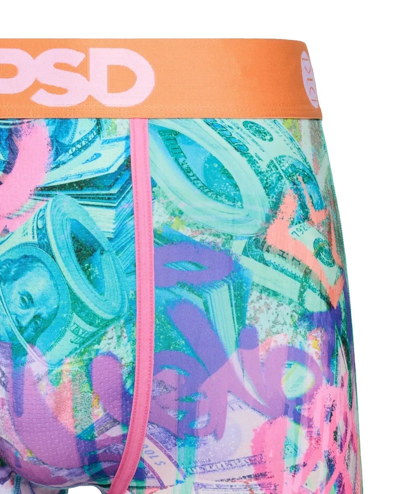 PSD Men's Drippin' Stacks Boxer Briefs Multi Color