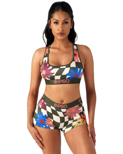 PSD Women's Girly Pop Sports Bra Multicolor