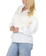Socal Look Women's Sleeveless V-Neck Crop Top in Stretchable Viscose