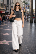 Socal Look Women’s Ribbed Knit Sleeveless Crop Tank Top