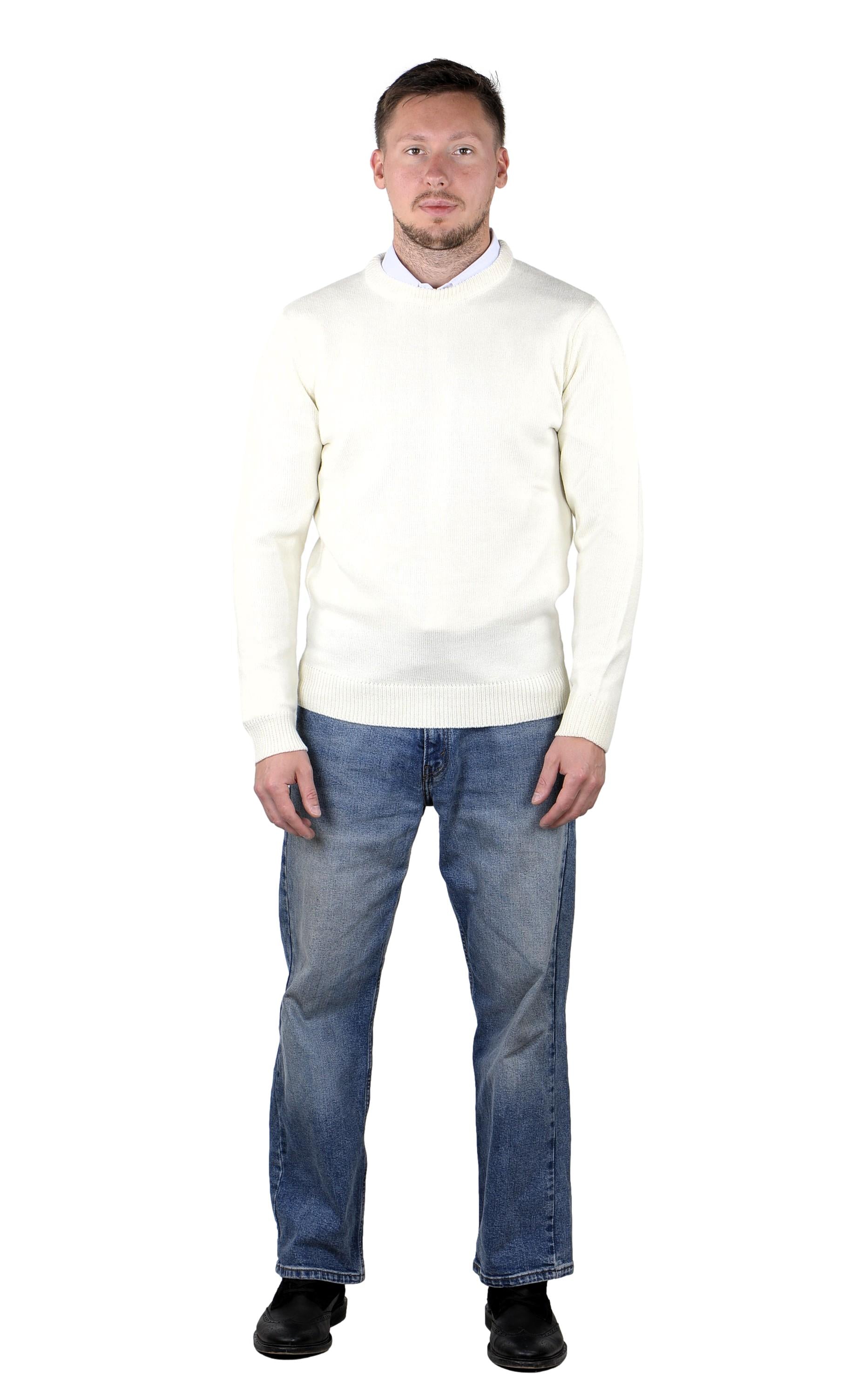 Socal Look Men's Sweater Crew Neck Long Sleeve Acrylic Pullover