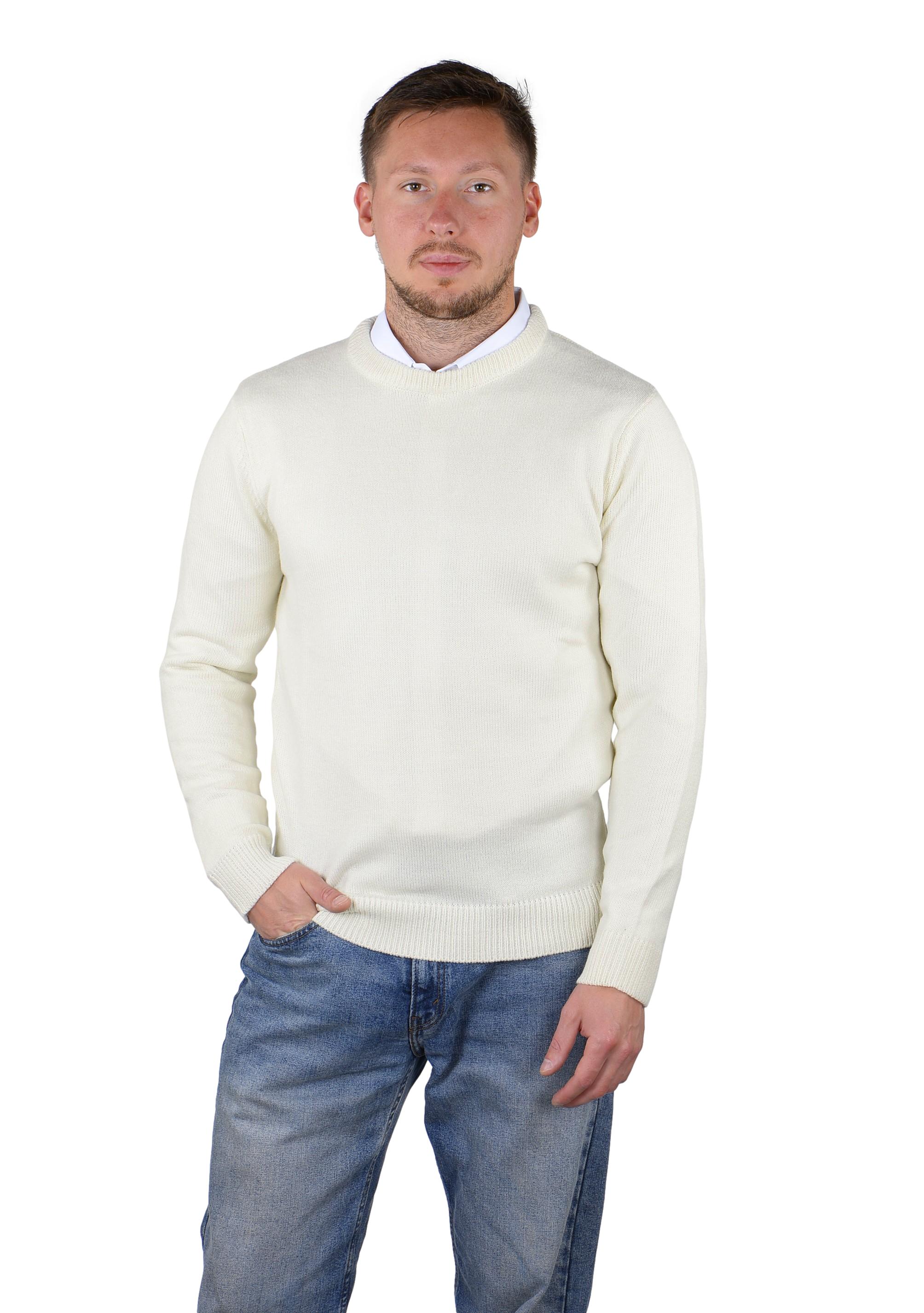 Socal Look Men's Sweater Crew Neck Long Sleeve Acrylic Pullover