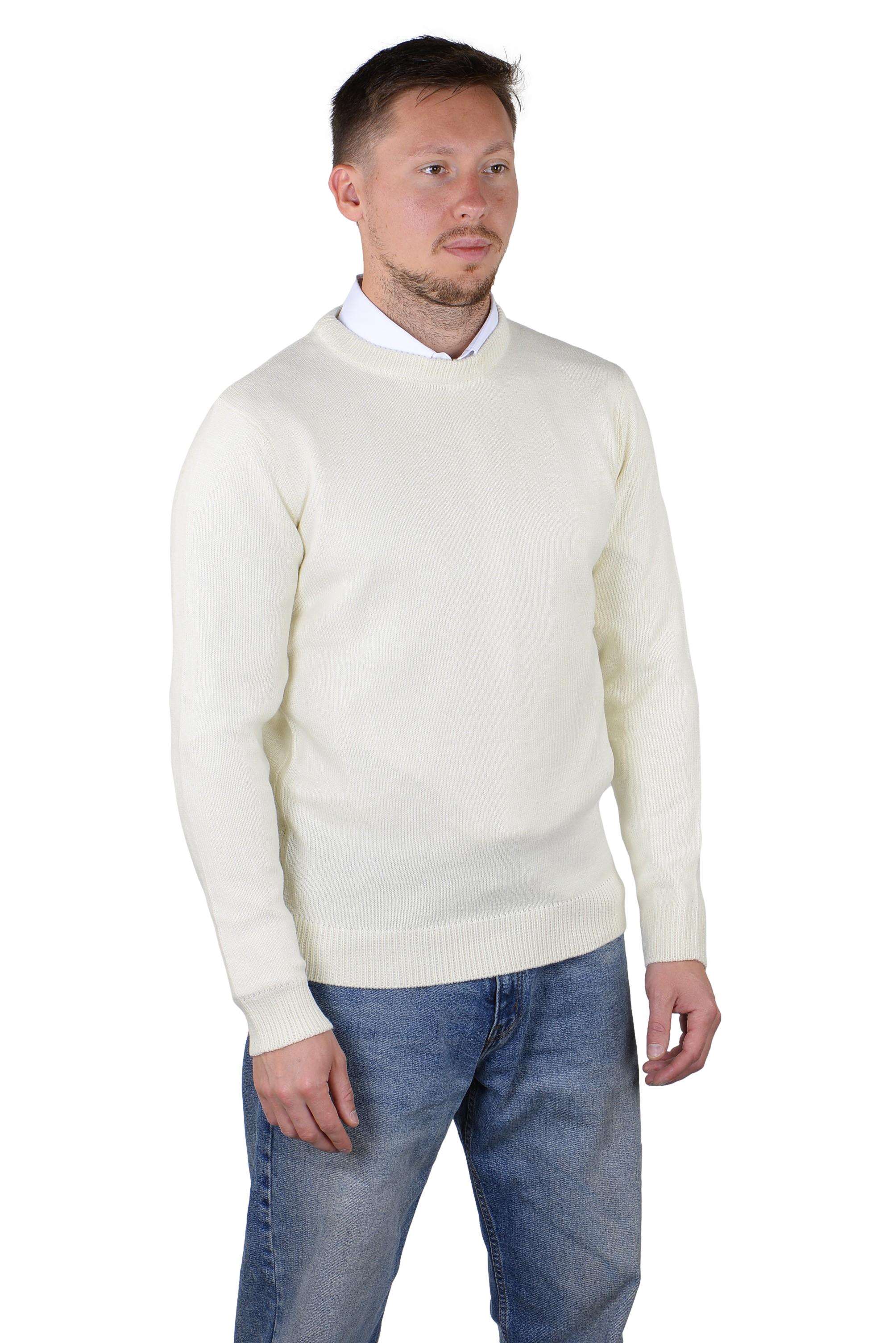 Socal Look Men's Sweater Crew Neck Long Sleeve Acrylic Pullover