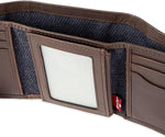 Levi's Men's RFID Trifold Leather Wallet -Slim Classic Billfold