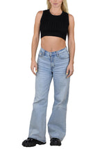 Socal Look Women’s Ribbed Knit Sleeveless Crop Tank Top
