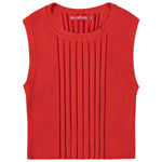 Socal Look Women’s Ribbed Knit Sleeveless Crop Tank Top